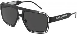 Lunettes de soleil - Dolce & Gabbana - DG2270 - 327687 MATTE BLACK // DAR GREY