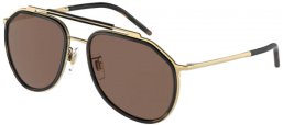 Sunglasses - Dolce & Gabbana - DG2277 - 02/73 GOLD HAVANA // DARK BROWN