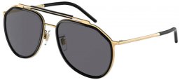 Sunglasses - Dolce & Gabbana - DG2277 - 02/81 GOLD BLACK // GREY POLARIZED