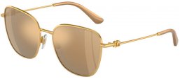 Gafas de Sol - Dolce & Gabbana - DG2293 - 02/7P  GOLD // BROWN MIRROR GOLD