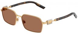 Sunglasses - Dolce & Gabbana - DG2316 - 02/73 GOLD // DARK BROWN