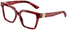 Monturas - Dolce & Gabbana - DG3395 - 3463  PEARL HAVANA RED