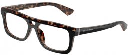 Monturas - Dolce & Gabbana - DG3431 - 3417  BLACK ON HAVANA RED