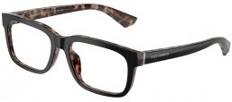 Monturas - Dolce & Gabbana - DG3432 - 3417  BLACK ON HAVANA RED