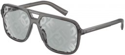 Sunglasses - Dolce & Gabbana - DG4354 - 3160AL GREY // LIGHT GREY TAMPOO MIRROR SILVER