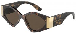 Gafas de Sol - Dolce & Gabbana - DG4396 - 502/73 HAVANA // DARK BROWN