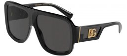 Lunettes de soleil - Dolce & Gabbana - DG4401 - 501/87 BLACK // DARK GREY