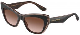 Lunettes de soleil - Dolce & Gabbana - DG4417 - 325613 HAVANA ON BROWN TRANSPARENT // BROWN GRADIENT