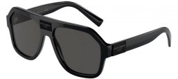 Sunglasses - Dolce & Gabbana - DG4433 - 501/87 BLACK // DARK GREY