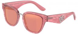 Sunglasses - Dolce & Gabbana - DG4437 - 3405A4  FLEUR PINK // PINK MIRROR RED