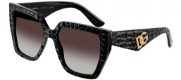 Gafas de Sol - Dolce & Gabbana - DG4438 - 32888G  TEXTURED BLACK AND COCONUT // GREY GRADIENT