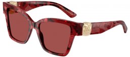 Gafas de Sol - Dolce & Gabbana - DG4470 - 346375  PEARL HAVANA RED // DARK VIOLET
