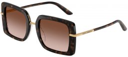 Gafas de Sol - Dolce & Gabbana - DG4491 - 321713  HAVANA ON WHITE BARROW // BROWN GRADIENT