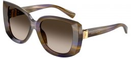 Gafas de Sol - Dolce & Gabbana - DG4495 - 344713  STRIPED GREEN OLIVE // BROWN GRADIENT