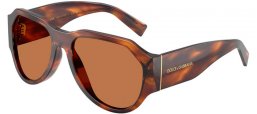 Gafas de Sol - Dolce & Gabbana - DG4504 - 306373  STRIPED BROWN // BRONZE