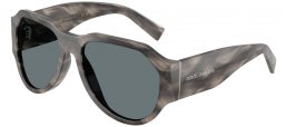Gafas de Sol - Dolce & Gabbana - DG4504 - 319980  STRIPED GREY // DARK BLUE