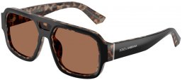 Gafas de Sol - Dolce & Gabbana - DG4516 - 341773  BLACK ON HAVANA RED // DARK BROWN