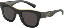 Sunglasses - Dolce & Gabbana - DG6140 - 25258G MATTE BLACK // DARK GREY