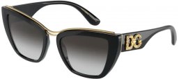 Lunettes de soleil - Dolce & Gabbana - DG6144 - 501/8G BLACK // GREY GRADIENT