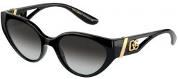 Sunglasses - Dolce & Gabbana - DG6146 - 501/8G BLACK // GREY GRADIENT