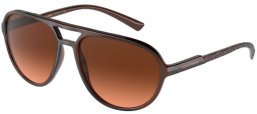 Sunglasses - Dolce & Gabbana - DG6150 - 329578 TRANSPARENT TOBACCO // BROWN GRADIENT ORANGE