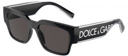 Lunettes de soleil - Dolce & Gabbana - DG6184 - 501/87 BLACK // DARK GREY