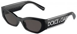 Lunettes de soleil - Dolce & Gabbana - DG6186 - 501/87  BLACK // DARK GREY