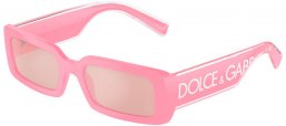 Lunettes de soleil - Dolce & Gabbana - DG6187 - 3262/5 PINK // LIGHT PINK MIRROR SILVER