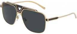 Gafas de Sol - Dolce & Gabbana - DG2256 - 133487 GOLD BLACK MATTE // GREY