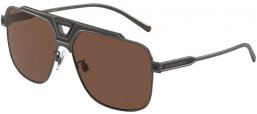Sunglasses - Dolce & Gabbana - DG2256 - 135073 BRONZE BLACK MATTE // DARK BROWN