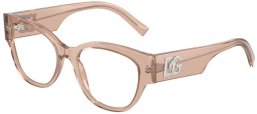 Frames - Dolce & Gabbana - DG3377 - 3432  TRANSPARENT CAMEL