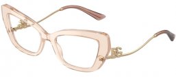 Frames - Dolce & Gabbana - DG3391B - 3432  TRANSPARENT CAMEL