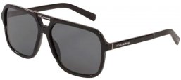 Lunettes de soleil - Dolce & Gabbana - DG4354 - 193481 BLACK // GREY POLARIZED