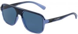Sunglasses - Dolce & Gabbana - DG6134 - 325880 TRANSPARENT BLUE BLACK // DARK BLUE