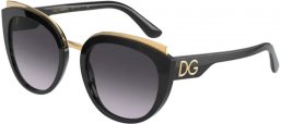 Lunettes de soleil - Dolce & Gabbana - DG4383 - 501/8G BLACK // LIGHT GREY BLACK GRADIENT