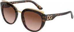Lunettes de soleil - Dolce & Gabbana - DG4383 - 502/13 HAVANA // DARK BROWN GRADIENT