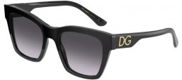 Gafas de Sol - Dolce & Gabbana - DG4384 - 501/8G BLACK // GREY GRADIENT