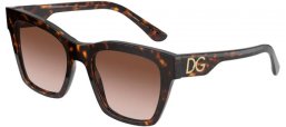 Lunettes de soleil - Dolce & Gabbana - DG4384 - 502/13 HAVANA // BROWN GRADIENT