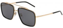 Gafas de Sol - Dolce & Gabbana - DG2220 - 02/81 GOLD BLACK // GREY POLARIZED