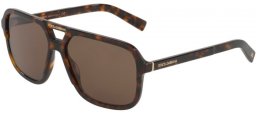 Lunettes de soleil - Dolce & Gabbana - DG4354 - 502/73 HAVANA // BROWN