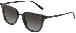 Sunglasses - Dolce & Gabbana - DG4363 - 31268G POIS WHITE ON BLACK // GREY GRADIENT