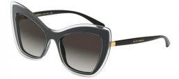 Sunglasses - Dolce & Gabbana - DG4364 - 53838G TOP CRYSTAL ON BLACK // GREY GRADIENT