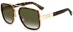 Gafas de Sol - Dsquared2 - D2 0060/S - 06J (9K) HAVANA GOLD // GREEN GRADIENT