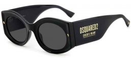 Sunglasses - Dsquared2 - D2 0071/S - 807 (IR) BLACK // GREY