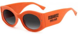Sunglasses - Dsquared2 - D2 0071/S - L7Q (9O) ORANGE // DARK GREY GRADIENT