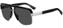 Gafas de Sol - Dsquared2 - D2 0084/S - 284 (IR) BLACK RUTHENIUM // GREY