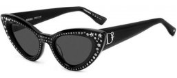 Sunglasses - Dsquared2 - D2 0092/N/S - 807 (IR) BLACK // GREY