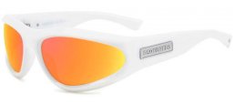 Sunglasses - Dsquared2 - D2 0101/S - VK6 (UW) WHITE // ORANGE MIRROR