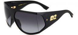 Gafas de Sol - Dsquared2 - D2 0124/S - 2M2 (9O) BLACK GOLD // DARK GREY GRADIENT