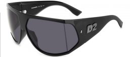 Gafas de Sol - Dsquared2 - D2 0124/S - ANS (IR) BLACK DARK RUTHENIUM // GREY